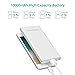 Power Bank 10000mAh Portable Charger Lightning & Micro-USB Input External Battery Pack BENANNA S1 for iPhone X 8 7 6 5 Plus iPad Cell Android Phone Samsung Galaxy Note LG Gopro And More - Silver