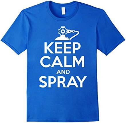 Men's Keep Calm and Spray Nitrous Small Royal Blue