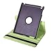 HDE Rotating iPad Case Magnetic Folding Leather Cover Folio Flip Stand for Apple iPad 2 iPad 3 iPad 4 (Green & White Polka Dot)