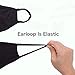 Anti Flu and Dust Mask, Reusable Cotton Comfy Breathable Half Face Masks for Women Man Black, Protection Against Pollution for Outdoor
