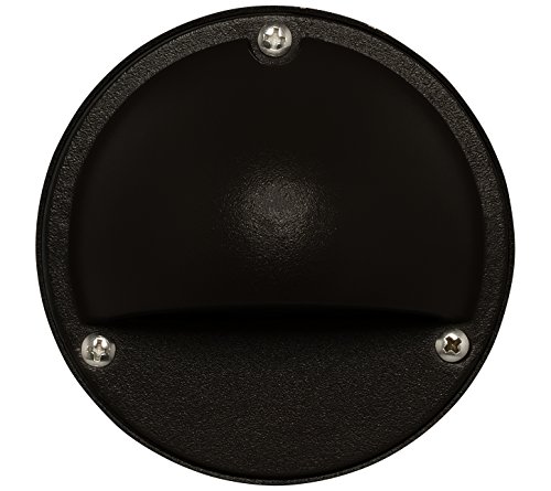 Westgate Lighting LED Well Light-Cast Aluminum Bronze Housing AS-158 Step Light- Landscape Lighting- 1 Year Warranty (1, Black)