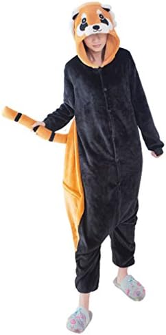 Adstry Cosplay Kigurumi Pajamas Sleepwear Costume Homewear Lounge Wear 17 Raccoon M