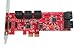 Ableconn PEX10-SAT 10 Port SATA 6G PCI Express Host Adapter Card - AHCI 6 Gbps SATA III Low Profile PCIe 2.0 Expansion Card