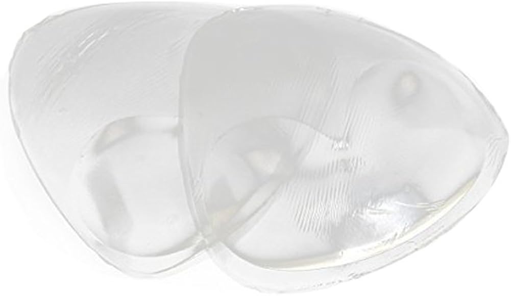 Set of 2 Clear Silicone Waterproof Bra and Bikini Gel Inserts Push Up