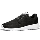 Adi Mens Breathable Comfortable Lace-Up Running Shoes,Walk,Beach Aqua,Outdoor,Exercise,Athletic Sneakers EU42 Black
