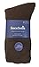 6 Pack Mens 100% Cotton Non Binding Loose Top Lightweight Ribbed Dress Socks (7-12 US, TSFD02)