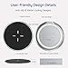 VANMASS Wireless Charger, Zinc Alloy,Rapid Cooling, Fast Wireless Charging Pad, 10W Qi Wireless Charger Compatible with Xs Max/Xs/Xr/X/8/8 Plus, Galaxy S7/S8/S9/S10, 5W for Qi-Enabled Phones (Black)