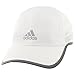 adidas mens Adizero 2 Relaxed Performance Cap, White/ Reflective Silver, One Size