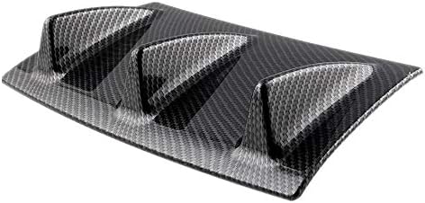 Universal Rear Bumper Lip Diffuser 3/5/7 Shark Fin Style Gloss Carbon ABS Motorcycle Accessories motorcycle battery charger (Size : Middle)