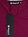 Allegra K Women's Striped V Neck Baseball Tee T-Shirts Long Raglan Sleeve Top Large Fuchsia