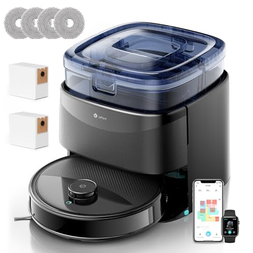 Lefant M3 Max Robot Vacuum Cleaner Washer 20,000 Pa, Multifunctional Station, Double Rotary Mop 200 RPM & 9mm Releasable, dToF Navigation, Obstacle Avoidance PSD, 220min, 5G/2.4G
