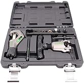 Hilmor 1937685 Orbital Flare Kit with 1/8" to 1-3/8" Tubing Cutter, Pen Style Deburring Tool and Storage Case, Black/Green,