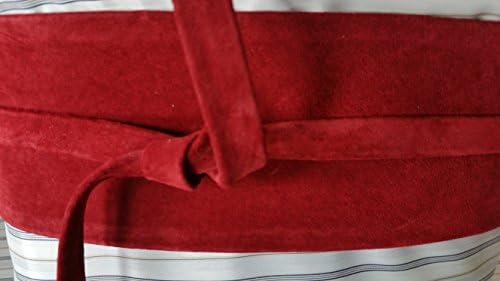 VIKTOR SABO Handmade OBI RED Suede For Waist Line Up To 26"/66 cm Medium