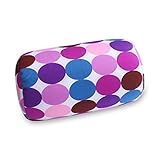 HS 1PC Microbead Cushie Roll Pillow Cushion Throw Pillow Sleep Neck Pillow (purple)