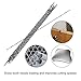 12 Pieces Scroll Saw Blades With Spiral Teeth for Wood Metal Plastic Cutting Sawing Carve Fit for Bosch, etc. (1#)