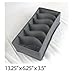 3 Pcs, 24-Cell, 7-Cell, 6-Cell Underwear Socks Ties Bra Drawer Organizer Storage Box,Bamboo Charcoal Abosrbs Moisture and Smell