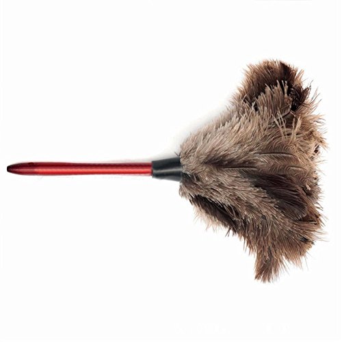 Sky Fish Ostrich Cleaning Feather Duster Ostrich Duster Ostrich Feather Duster Soft Feathers Duster From furniture to fan blades of various jobs natural color - Thumbnail 2