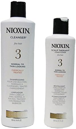 Nioxin Spring Duo Set - Cleanser 500ml 16.9 oz, Scalp Therapy 300ml 10.1 oz. (System 3)