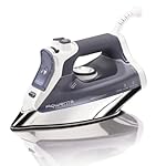 Rowenta DW8080 Pro Master 1700-Watt  Micro Steam Iron Stainless Steel Soleplate with Auto-Off, 400-Hole, Blue