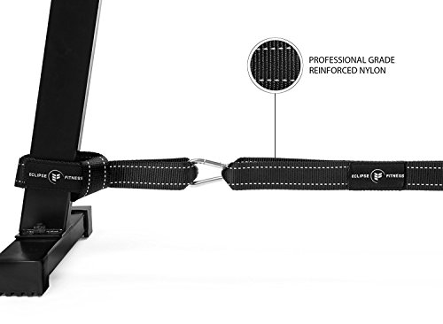 Eclipse-Fitness-Battle-Rope-Anchor-Strap-Kit-Heavy-Duty-Reinforced-Nylon-Easy-and-Fast-Setup-Stops-Rope-Damage-Stainless-Steel-Carabiner-Includes-Exercise-Guide-for-Crossfit