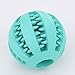 Toy Ball for Dogs - Dental Treat, Bite Resistant, Indestructible Non-Toxic Strong Tooth Cleaning Dog Toy Balls for Pet Training, Playing, Chewing - Soft Rubber, Bouncy, Tennis Ball