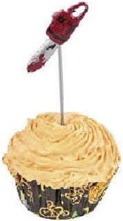 Bloody Chainsaw Cupcake Picks 25 Pieces