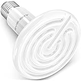 BYB 100W 110V Ceramic Infrared Heat Emitter Brooder Coop Pet Infrared Lamp Bulb, White