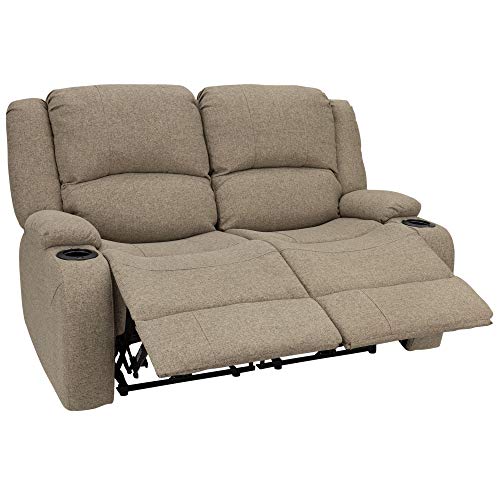 RecPro Charles 58" Powered Double RV Wall Hugger Recliner Sofa RV