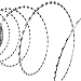 Festnight Galvanized Steel Garden Fence Clipped Concertina NATO Razor Wire Fencing (Wire Length: 197')