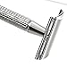 Men'S Traditional Double-Edge Blade Safety Razor Hair Beard Silver Manual Shaver