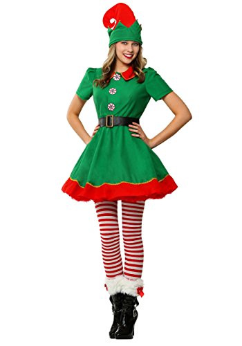 Elf Costumes Plus Size - Holiday Elf Plus Size Women's Christmas Helper Costume