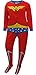 DC Comics Wonder Woman Fleece Junior Cut Onesie Footie Pajama for women