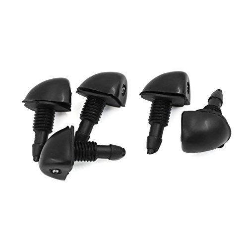 uxcell 5 Pcs 8mm Thread Windshield Wiper Water Spout Washer Nozzle Assembly