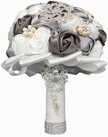 Quibine Wedding Flowers Bride Bridal Bouquet Brooch Bouquet Bridesmaid Bouquet (multi)