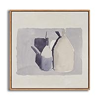 Framed Canvas Wall Art Metaphysical Still Life with Triangle by Giorgio Mordian Canvas Prints Home Artwork Decoration for Living Room,Bedroom - 16x16 inches