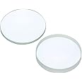 PATIKIL 0.4" (10mm) Focal Length Double Convex and Concave Lens Set, Glass Optically Polished Round Edges Lens for Physics Experiment Classroom, Clear