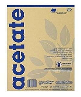 UPC 096701111145 product image for Acetate Film Sheets (Set of 25) Size: 17