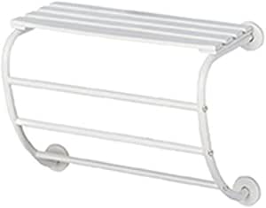 Allibert Corfou 1848111 - Toallero de barra, metálico, color blanco