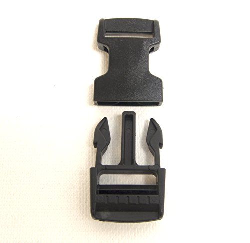 1" Plastic Quick Release Buckle, Clip, Side Release, 4 Piece Set - Shipped from The USA!