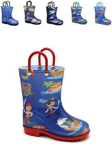 Kids Boys Printed Rainboots Assorted Prints Toddler/Little Kid/Big Kid Sizes