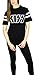 KISS Womens Varsity Football Tee Medium Black