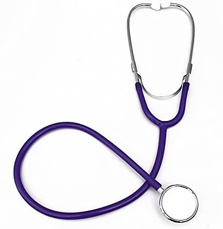 Pro Dual Head EMT Stethoscope for Doctor Nurse Vet Medical Student Health Blood (Purple)