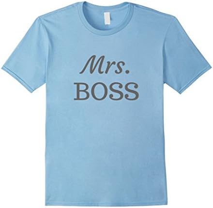 Mens Mrs Boss Wifey Feminist Empowerment T Shirt Small Baby Blue
