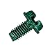 Gardner Bender GGS-1032HC Hex-Head Ground Screw, 10-32 x 3/8 inch, 100 Pk, Green