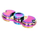 Sizet Rainbow Tri-Fidget Hand Finger Spinner EDC Focus Toy for Kids Adults Autism (rainbow 5)