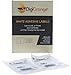 DigiOrange 200 Premium Self Adhesive White Blank Half Page Shipping Labels 8.5x5.5 for Laser Inkjet Printer
