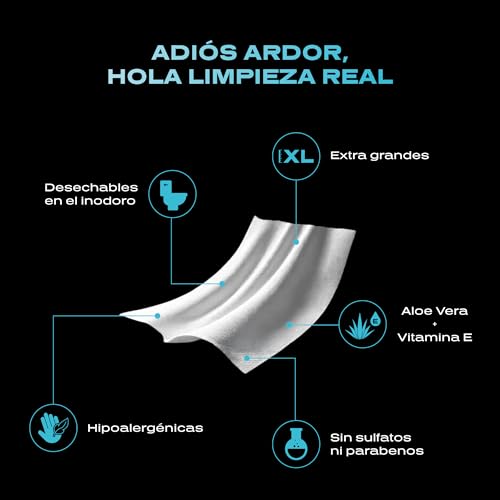 Alfa Wipes Toallitas Humedas para Adulto Extra Grandes y Gruesas, Desechables en Inodoro, Menta Suprema, Hipoalergénicas, con Aloe, Vitamina E, Manzanilla | 3 paquetes con 50 toallitas c/u (150 Toallitas)