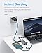 USB C Hub, 7-in-1 USB C Multiport Adapter with 4K USB C to HDMI, 3 USB 3.0 Ports, 100W PD Charging Port, SD/TF Card Reader for MacBook Pro, ChromeBook, XPS and More Type C Laptops