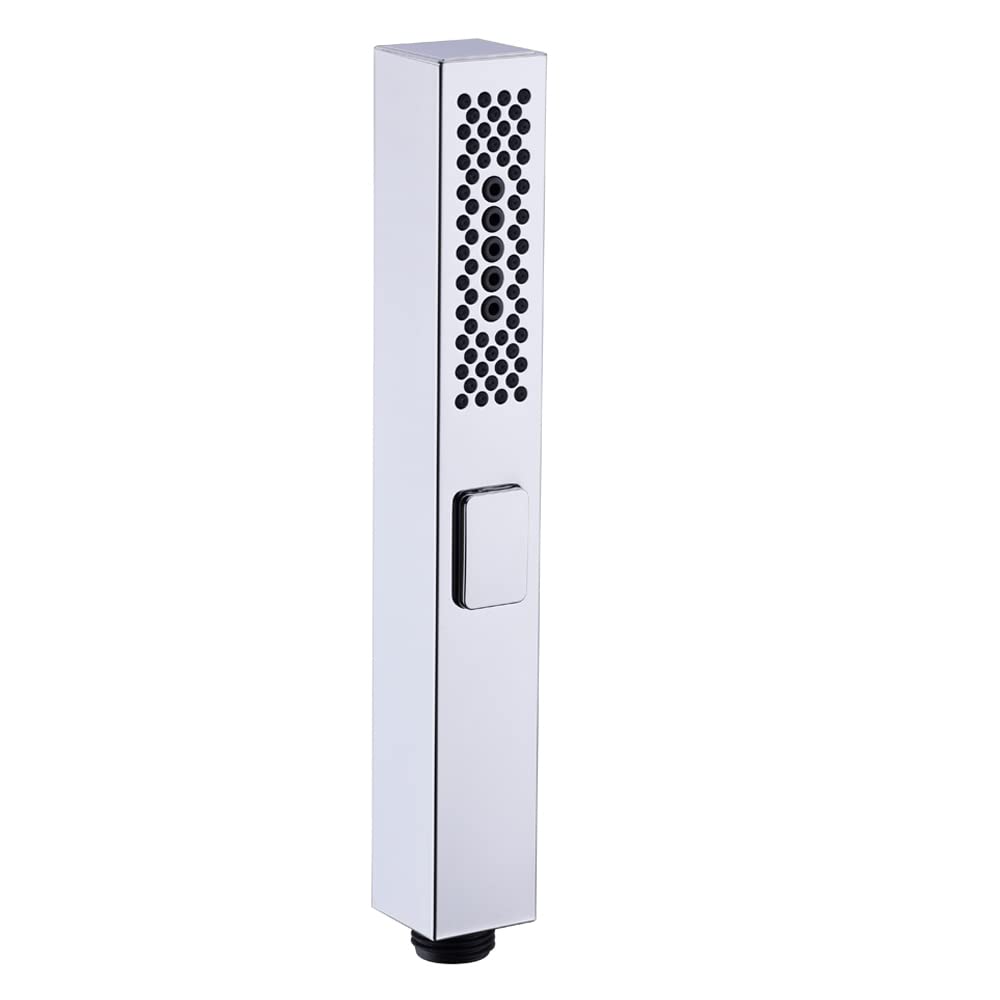 Handheld Shower Head,Bigemai 3 Modes High Pressure Square Shower Head for Bath, Water Saving Chrome Finish (Silver)