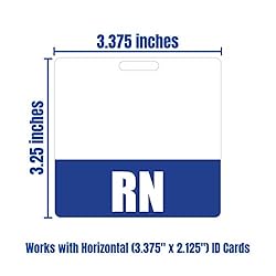 RN Badge Buddy (Blue) - Horizontal Heavy Duty Badge